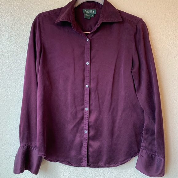 Vintage Burgundy Ralph Lauren Shirt - Picture 5 of 5